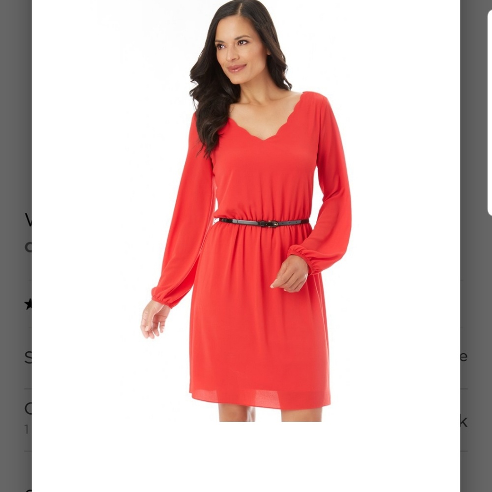 NWT scalloped fit and flare dress size 8
